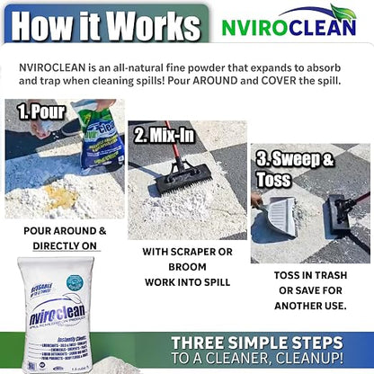 2-N-1 Water-Filtering | Super Absorbent & Encapsulant Spill Cleanup up to 216lbs - Image 7