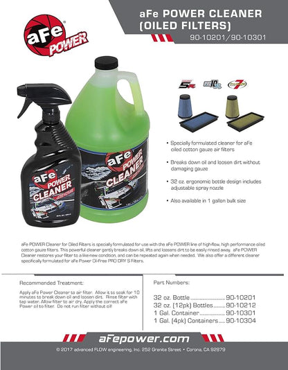 aFe Power Air Filter Cleaner: 32oz Spray Bottle, Restores Oiled Engine Air - Image 6
