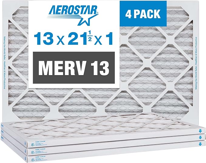 Aerostar 13x21.5x1 Air Filter MERV 13 by AirFiltersDelivered