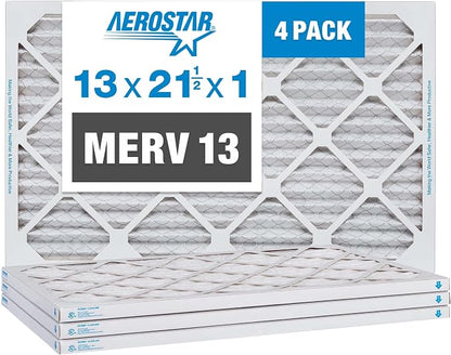 Aerostar 13x21.5x1 Air Filter MERV 13 by AirFiltersDelivered