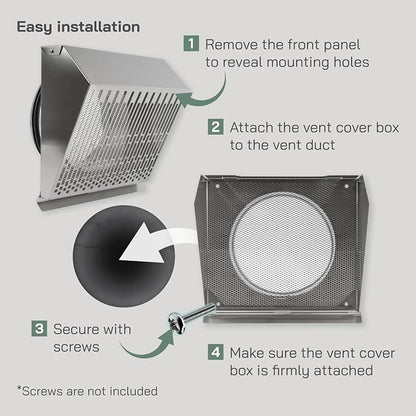 Vent Systems 8" Inch Exhaust Vent Cover - Image 4