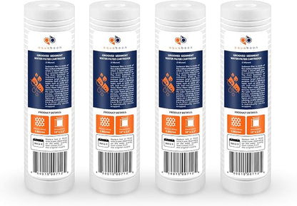 Aquaboon 5 Micron 10 x 2.5 Grooved Sediment Water Filter Replacement by Aquaboon