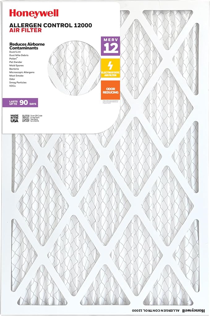 Honeywell 16x25x1 MERV 12 Electrostatic Pleated HVAC AC Furnace Air Filter | - Image 5