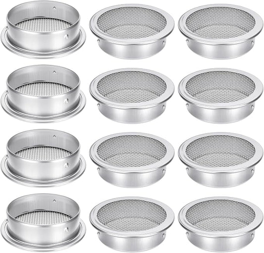 2-Inch Round Open Screen Vent, Mill Finish, 12 Pack by Unknown