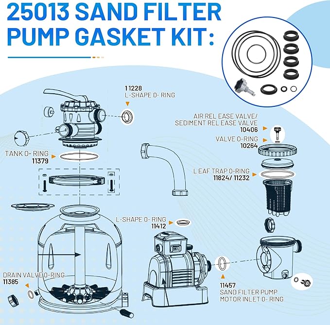 Pool Sand Filter Pump Seal Gasket Replacement - Image 4
