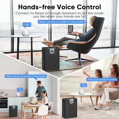 DAYETTE Smart Air Purifiers for Home Large Room, H14 Air Purifier - Image 3