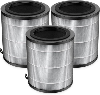 JF100 Replacement Filter, 3-in-1 Pre-Filter, HEPA and Activated Carbon by WILERDA