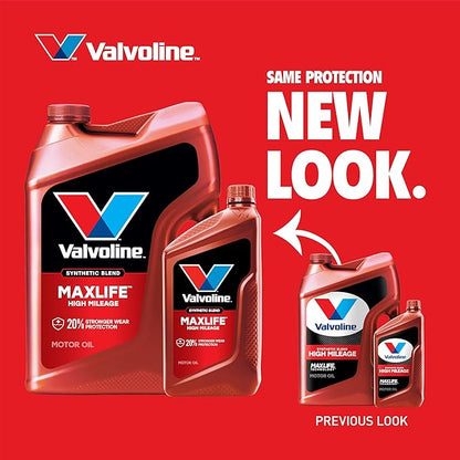 Valvoline High Mileage with MaxLife Technology 5W-30 Synthetic Blend Motor Oil - Image 3