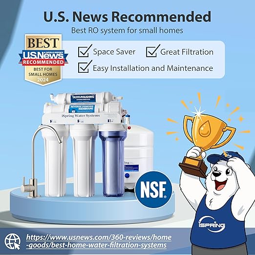iSpring RCC7, NSF Certified, High Capacity Under Sink 5-Stage Reverse Osmosis - Image 7