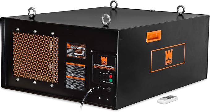 WEN 3417 3-Speed Remote-Controlled Industrial-Strength Air Filtration System by WEN