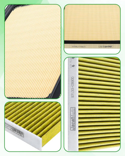 Engine & Cabin Air Filter Set for Toyota Sequoia V6-3.4L, Tundra V6-3.4L. - Image 8