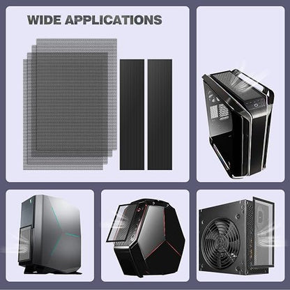 MoKo 400x300mm DIY PC Case Dust Mesh Filter, PVC Dustproof Magnetic Dust Filter - Image 7
