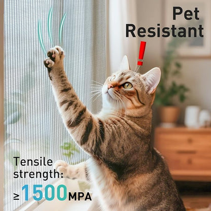 304 Stainless Steel Mesh Window Screen Roll, 35IN x 16FT Black Metal Window - Image 6