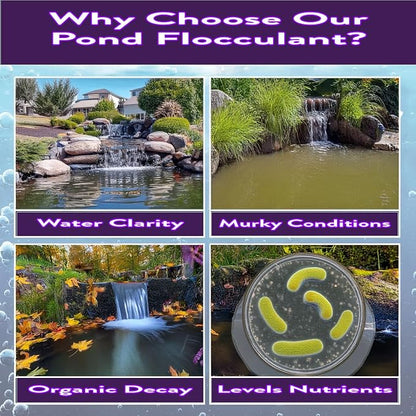PONDSCAPE Pond Flocculant – Clears Cloudy & Murky Pond Water – Fast-Acting - Image 4