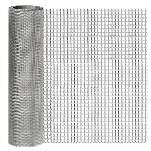 Stainless Steel Mesh Screen 8Mesh 304, 15.7" x 47.2" Metal Mesh Screen by welcometoyagjia