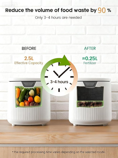 COWSAR 2.5L Electric Composter for Kitchen, Smart Compost Bin for Countertop - Image 2