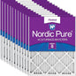 Nordic Pure 16x25x1 Pleated MERV 8 Air Filters 12 Pack by NordicPure