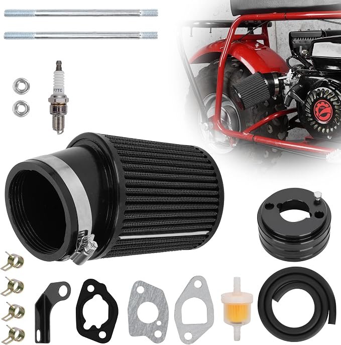 High Performance Upgraded 62mm Air Filter Adapter Intake and Spark Plug Kit by WEIYINGSI