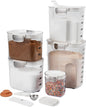 ProKeeper+ Airtight Food Storage Container Set – Clear Plastic Flour and Sugar by Unknown