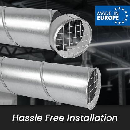 Repa Market Ø6 Inch Duct Cover – Galvanized Steel Round Duct Cap - Image 3