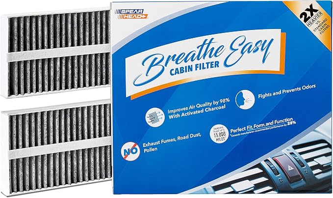 Spearhead Odor Defense Breathe Easy Cabin Filter | Fits 2004-10 QX56, 2005-15 by SPEARHEAD