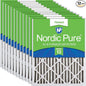 Nordic Pure 20x20x2 Pleated MERV 13 Air Filters 12 Pack by NordicPure