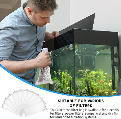 Tegeme 10 Pieces Small Aquarium Filter Media Bags - Image 5