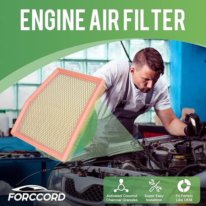 Cabin & Engine Air Filter Fit for Chrysler Pacifica 2017-2026 V6 3.6L Flex/Gas - Image 2