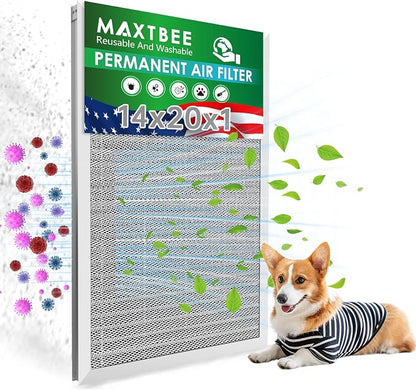 14x20x1 Air Filter Electrostatic Filter Reusable Washable HVAC AC Furnace Filter by Unknown