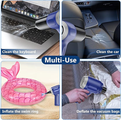 Fanisic Car Vacuum Handheld Vacuum Cleaner/Air Duster, 15000PA Strong Suction - Image 4
