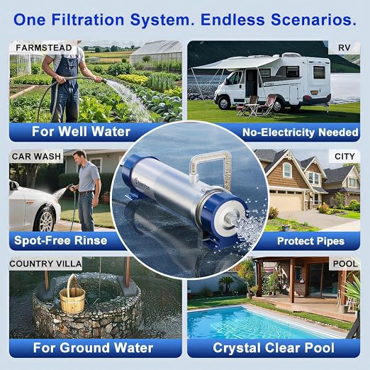 Under Sink Water Filter System Reduces 99% of Contaminants>0.01μm, 4.4GPM/26K - Image 5