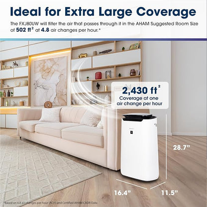 SHARP Smart Air Purifier for XL Rooms – Covers up to 2, 430 sqft in one hour - Image 3