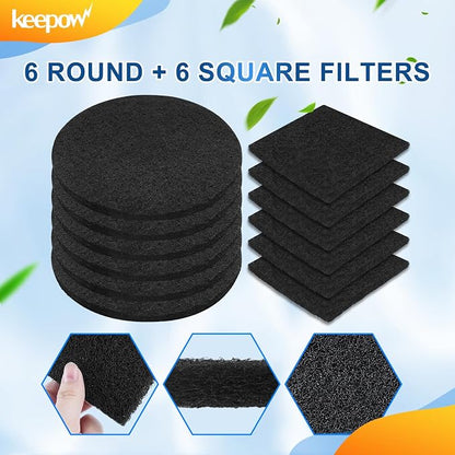 KEEPOW 12 Pack Compost Bin Filter - Image 5