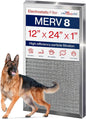 12x24x1 Electrostatic Air Filter, MERV 8, Reusable Furnace AC/HVAC Filter by LifeSupplyUSA