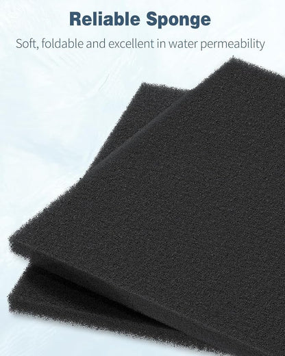 Pawfly 2 Pack Aquarium Bio Sponge Filter Media Pad, 40 PPI Filter Foam Sponge - Image 7