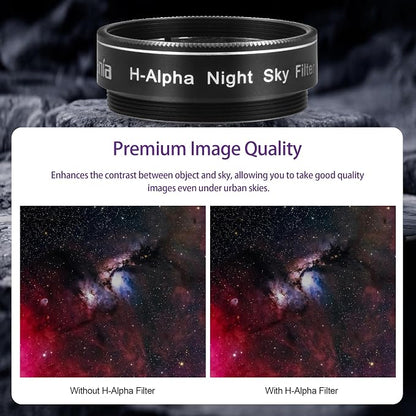 Astromania Telescope Filter, 1.25 Inches Narrowband Hydrogen Alpha Filter - Image 3