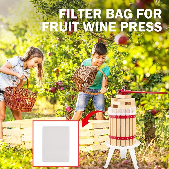 CAELUM 4.75 Gallon Capacity Fruit and Wine Press Filter Bag - Image 6