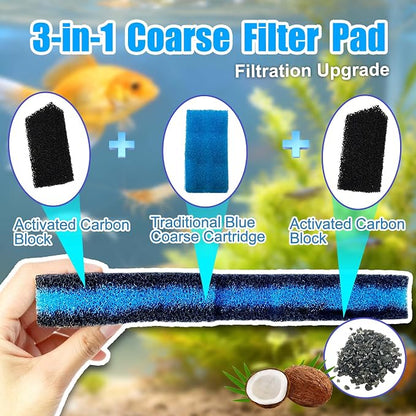 10PCS Replacement Filter Kit for Cascade 700/1000 CCF2UL/CCF3UL Aquarium Floss - Image 3