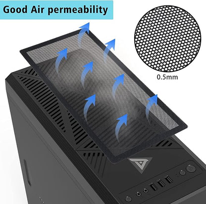 360x120mm PC Case Dust Mesh Filter, Magnetic Frame Computer Fan Dust Mesh PC - Image 4
