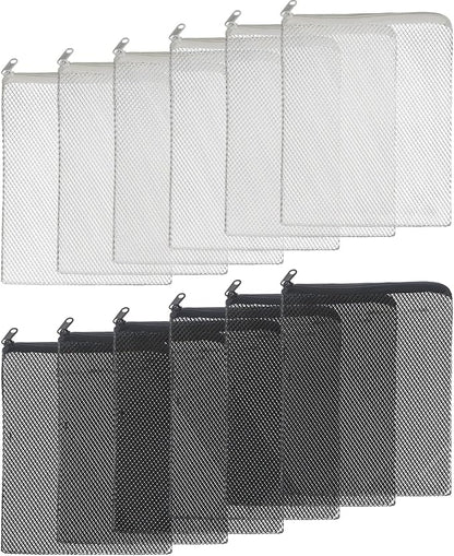 Pawfly 12 Pack Black & White Aquarium Filter Media Bags, Fish Tank Fine Mesh Bag by Pawfly