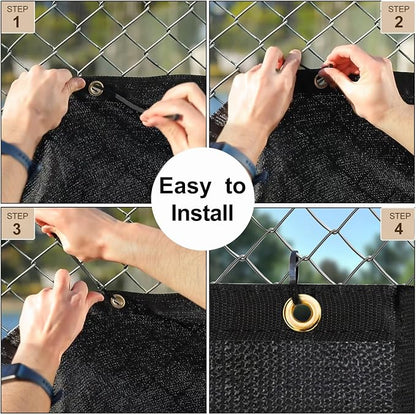 UPGRADE Balcony Privacy Screen Fence 6'X13' Outdoor HDPE Mesh Panels - Image 4