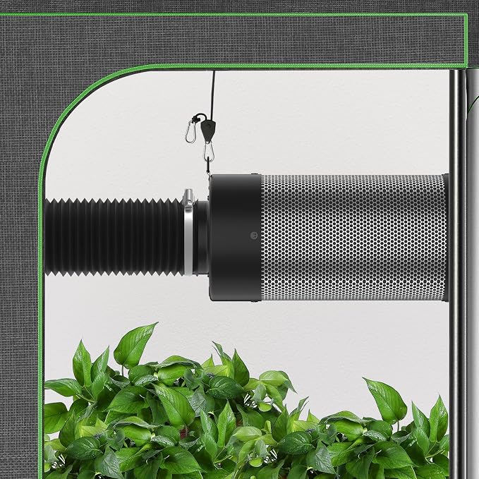 Air Carbon Filter with Built-in Fan, 4 Inch, Australian Virgin Charcoal - Image 6