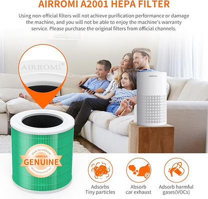 AIRROMI A2001 HEPA Air Purifier Replacement, 3-In-1 Original Filter, Removes - Image 3