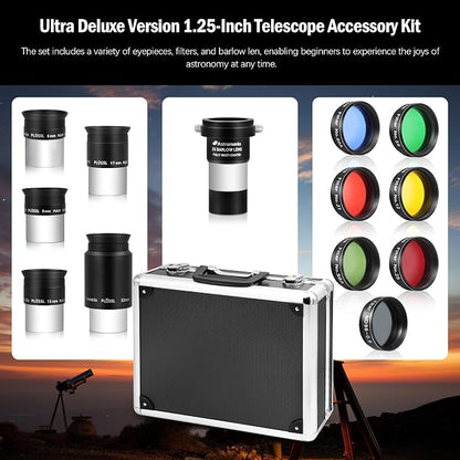 Astromania 14 Piece Telescope Accessory Kit 1.25 Inch Telescope Eyepiece and - Image 7