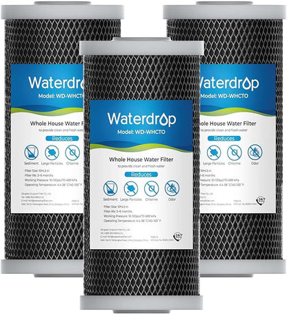Waterdrop Whole House CTO Carbon Sediment Water Filter Cartridge Replacement by Waterdrop