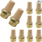 Zorfeter 10pcs Pneumatic Brass Exhaust Muffler Filter, 1/4" NPT Male Thread Hex by Zorfeter
