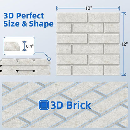 20 Pack Acoustic Panels with Self Adhesive, Soundproof Wall Panels, Brick Sound - Image 6