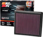 K&N High-Flow Original Lifetime Engine Air Filter: Increase Power: Premium by KNEngineeringInc