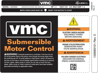 Red Lion RLCB15-230 1.5-HP 230-Volt VMC Control Box - Image 9