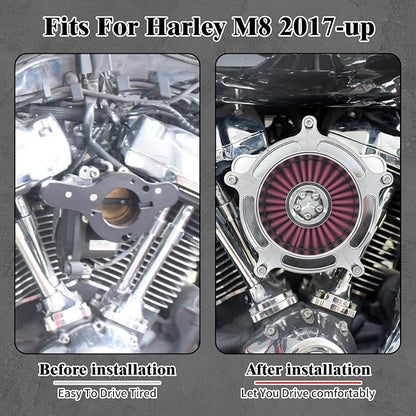 HDBUBALUS Motorcycle CNC Spike Air Cleaner Air Filter Intake System Filter - Image 3